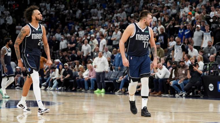Luka Doncic lidera victoria en Minnesota con daga de Playoffs