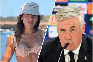 Real Madrid Player’s Wife Lashes Out At Ancelotti After Champions League Defeat