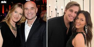 Andre Agassi and Steffi Graf’s son Jaden drops 2-word reaction to girlfriend Catherine Holt’s fun night out with friends as she stuns in pink