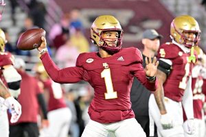 Hilado: QB del BC Thomas Castellanos enviado a la banca para transferir