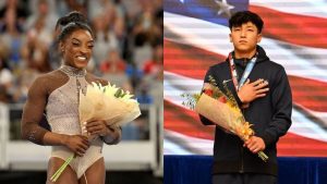 Simone Biles responde con dos avisos al sincero sello de la gimnasta del Gold Over The United States Tour, Yul Moldauer, al finalizar los espectáculos.