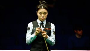 La campeona mundial de billar femenino, Bai Yulu, cae rápidamente en un murmullo para designar el Campeonato del Reino Unido
