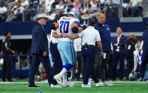 Cowboys G Zack Martin, CB Trevon Diggs fuera contra Commanders
