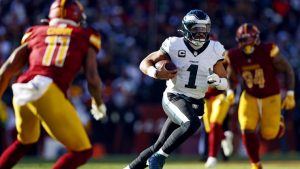 La lesión de Jalen Hurts: Qué le pasó y qué tiene el QB tras dejar el campo vs. Commanders | Sporting News Spain