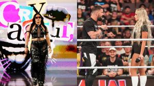 Raquel Rodríguez reacciona a la búsqueda navideña de Liv Morgan junto a Finn Bálor visiblemente enojado