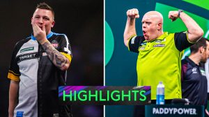 Lo más destacado: ¡Michael van Gerwen DESMONTA a Chris Dobey 6-1 para llegar a la final del WDC!