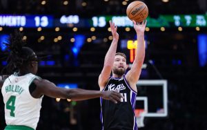 Domantas Sabonis (23 aspectos, 28 rebotes) lidera a los Kings sobre los Celtics