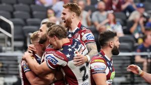 Gigantic League en Las Vegas: Wigan Warriors dominan a Warrington Wolves en cuarenta y ocho-24 puntaje en el Allegiant Stadium