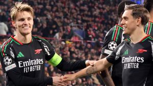 PSV 1-7 Arsenal: los artilleros cambian en el primer personal para lograr siete fuera de casa en el empate de la Liga de Campeones