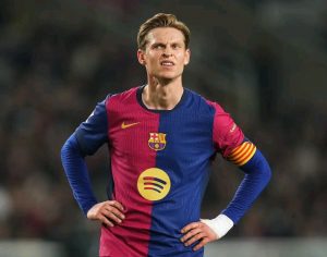 Vista del Arsenal Frenkie de Jong para la transferencia de la temporada de verano