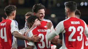 Arsenal 2-2 PSV Eindhoven (9-3 AGG): Raheem Sterling impresiona a medida que los artilleros se facilitan en la Liga de Campeones Final Ocho