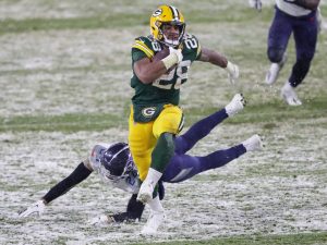 Informes: Eagles Signal RB AJ Dillon a un acuerdo de 1 año