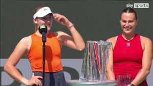 La tonta reacción de Mirra Andreeva a Indian Wells Win