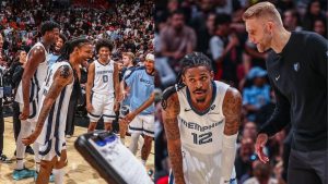 Los seguidores de la NBA forman emociones claras en la nueva celebración del cumpleaños de la ametralladora de Ja Morant vs T-Wolves