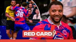 ‘¡Eso solía ser deportivo!’ | ¡Los temperaturas se destacan cuando el debut de los Wembley Rangers de Troy Deeney termina en la angustia de la tarjeta roja!