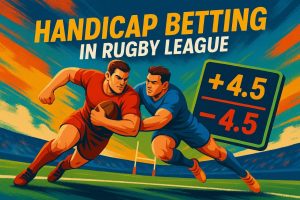 Handicap haciendo una apuesta en la liga de rugby: un archivos de pancos
