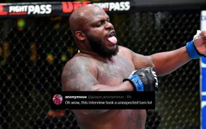 Derrick Lewis Puny Print NSFW creencia para desanimar a los pesos pesados ​​de UFC de llamarlo, los fanáticos reaccionan: “Ayo eso es una locura”