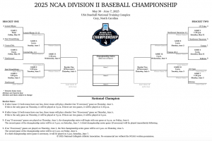2025 Soporte de torneo de béisbol DII DII; PDF, agenda y resultados imprimibles – Sports Brackets