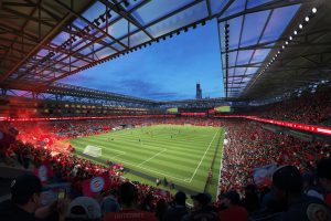 Renderizaciones de inicio de incendio por $ 650 millones en el centro de Chicago Stadium