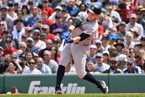 Ben Rice fuera de la alineación de los Yankees con Giancarlo Stanton Back