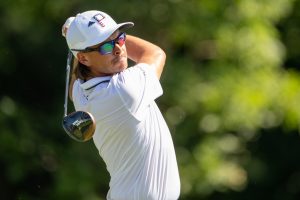 Rickie Fowler en competencia y totalmente feliz en el Abierto