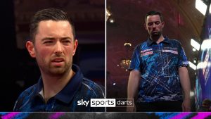 DARTS MUNDIAL MATCHPLAY: Luke Humphries Humes en el fanático de los fanáticos mientras busca el principal doble