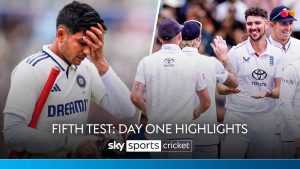 Inglaterra vs India: quinta prueba, lo más destacado del primer día