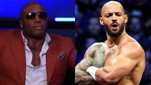 Ricochet reacciona a grandes tiros en el bullicio AEW de Bobby Lashley