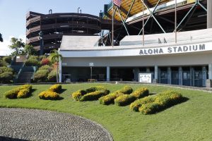 Asentamiento único del estadio Aloha en las etapas finales