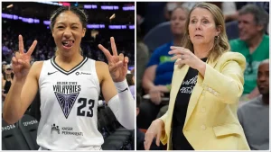 ¿Cuál es la carne de cerdo entre el nuevo compañero de equipo de Caitlin Clark, Aerial Powers y el entrenador de Lynx, Cheryl Reeve? Toda la impresión de camarones descubierta