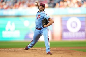 Deadspin | Las ubicaciones de Aaron Nola de Phillies, Sterling, tenga en cuenta el documento vs. Cerveceros en la carretera