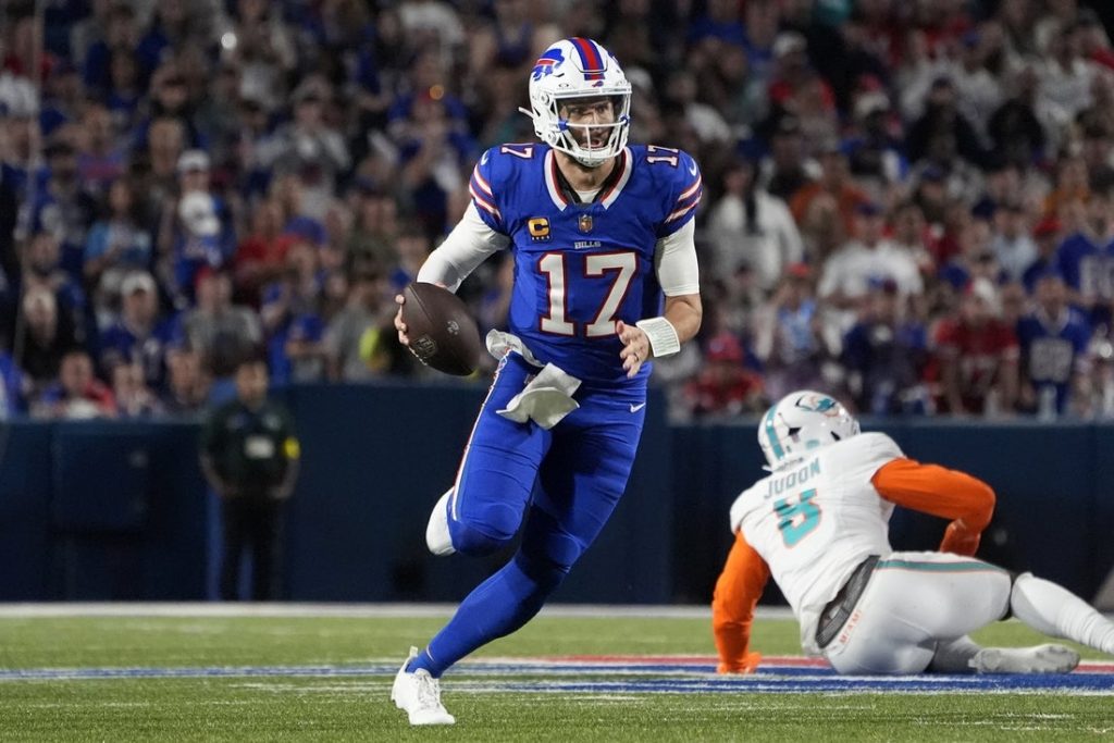 Deadspin | Josh Allen tira 3 touchdowns mientras las facturas elevan la tarifa para vencer a Dolphins