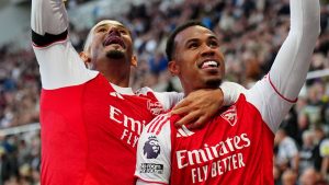 Newcastle 1-2 Arsenal: Gabriel gradual y Mikel Merino Headers Sell Catch para el aspecto de Mikel Arteta para cerrar el hoyo en Liverpool