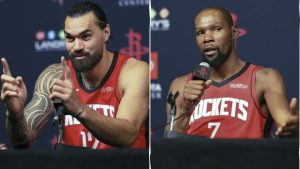 “No fue ad ** ok ni nada”-Middle Middle de 6 pies 11 de los Rockets se muestra cómicamente a Kevin Durant Reunion en Houston