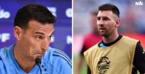 El técnico argentino Scaloni confirma que decidió jugar con Lionel Messi contra Venezuela porque quería ver a otros tres jugadores como otros.