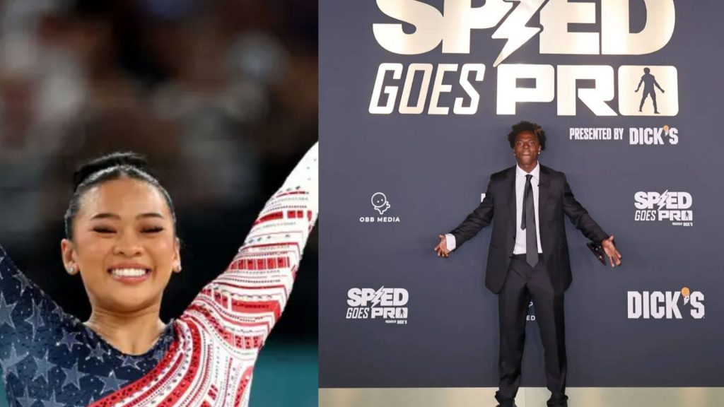 ‘¿Qué diablos es esto?’ – Suni Lee se fue riendo a carcajadas mientras IShowSpeed ​​intenta provocar a la gimnasta con giros gimnásticos y rutina de suelo.