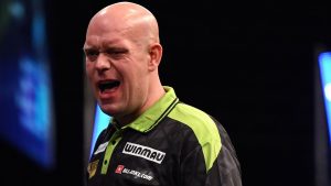 Campeonato de Europa de dardos: Michael van Gerwen se las arregla con un inestable partido decisivo contra Wessel Nijman en Dortmund