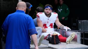 Cam Skattebo: El corredor original de los York Giants sufre un grave dolor de tobillo contra los Philadelphia Eagles