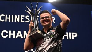 Gian van Veen sorprende a Luke Humphries en la final del Campeonato de Europa después del drama de la final para conseguir su primer título importante