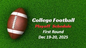 Calendario de la primera ronda de los playoffs de fútbol universitario de 2025: juegos del 19 al 20 de diciembre, horarios de televisión, hoja de Pick’em imprimible y predicciones: corchetes de acciones deportivas
