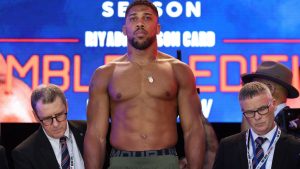 Jake Paul vs Anthony Joshua: el famoso británico de peso pesado pesa el límite interno de 245 libras para luchar contra el famoso de YouTube