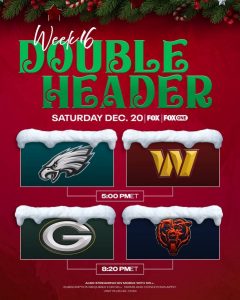 Avance de la doble cartelera del sábado de la NFL: fiesta de fútbol navideño de la semana 16 en FOX – Soportes deportivos