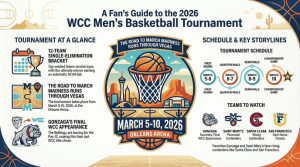 Torneo de baloncesto masculino del WCC 2026: agenda, cuadro, PDF imprimible y predicciones – Cuadros de actividades deportivas