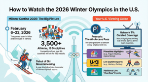 Calendario televisivo de los Juegos Olímpicos de Invierno 2026 y cómo verlo: manual completo de transmisión en EE. UU. – Milano-Cortina – Soportes de actividades deportivas