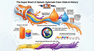 Cuotas de color Gatorade del Enormous Bowl LX 2026: predicciones, historial y tabla de ganadores anteriores: corchetes deportivos