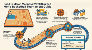 Agenda del torneo Sun Belt 2026: grupo, fechas, espacio y PDF imprimible – Cuadros deportivos