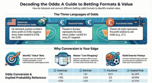 Convertidor de probabilidades para hacer una apuesta: máquina gratuita + manual para probabilidades americanas, decimales y fraccionarias – Cuadros deportivos