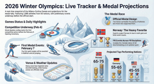 Seguimiento de resultados y actualizaciones en vivo de los Juegos Olímpicos de Invierno de 2026: soportes de actividades deportivas