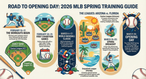 Calendario de entrenamiento de primavera de la MLB de 2026: fechas clave, primeros juegos, casos épicos y archivos imprimibles – Soportes de actividades deportivas