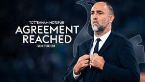Igor Tudor: Tottenham llega a un acuerdo con el técnico de la Juventus para convertirse en entrenador interino durante el resto de la temporada